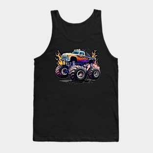 Monster Cars And Tracks Lover Tank Top